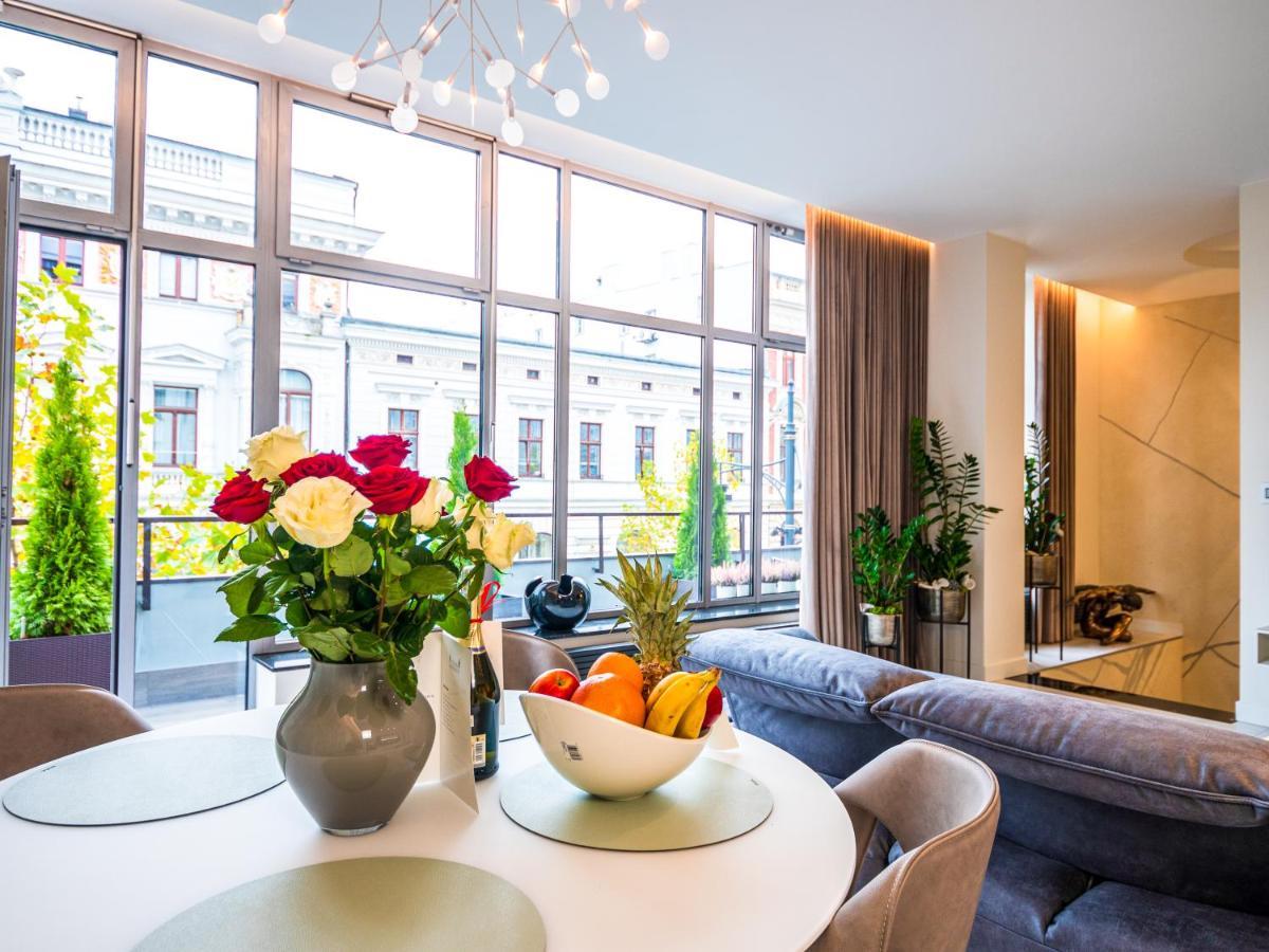 Pietryna Apartments Luxury - Sauna , Jacuzzi , Bezposrednio Przy Ul Piotrkowskiej Łódź Buitenkant foto